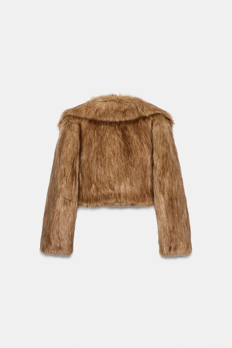 SHORT FAUX FUR-EFFECT JACKET